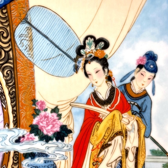 1986 Imperial Jingdezhen Porcelain -Beauties of the Red Mansion Collectors Plate - Picture 8 of 12